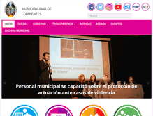 Tablet Screenshot of ciudaddecorrientes.gov.ar